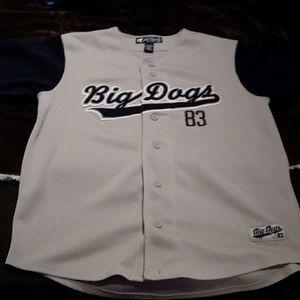Men's small Big Dogs #83 Baseball Jersey.